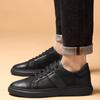 Mode Klassisch Nagelneu Herren Leder Freizeitschuhe Dicke Sohle Abriebfest Business Arbeitsschuhe Retro Schwarz Herren Oxford Schuhe