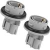 ACROPIX 2 Pcs No.9007599106 Front Turn Signal Lamp Socket Compatible for Toyota Avalon 2000-2004, Durable Plastic Gray Car Lamp Socket Car Parts
