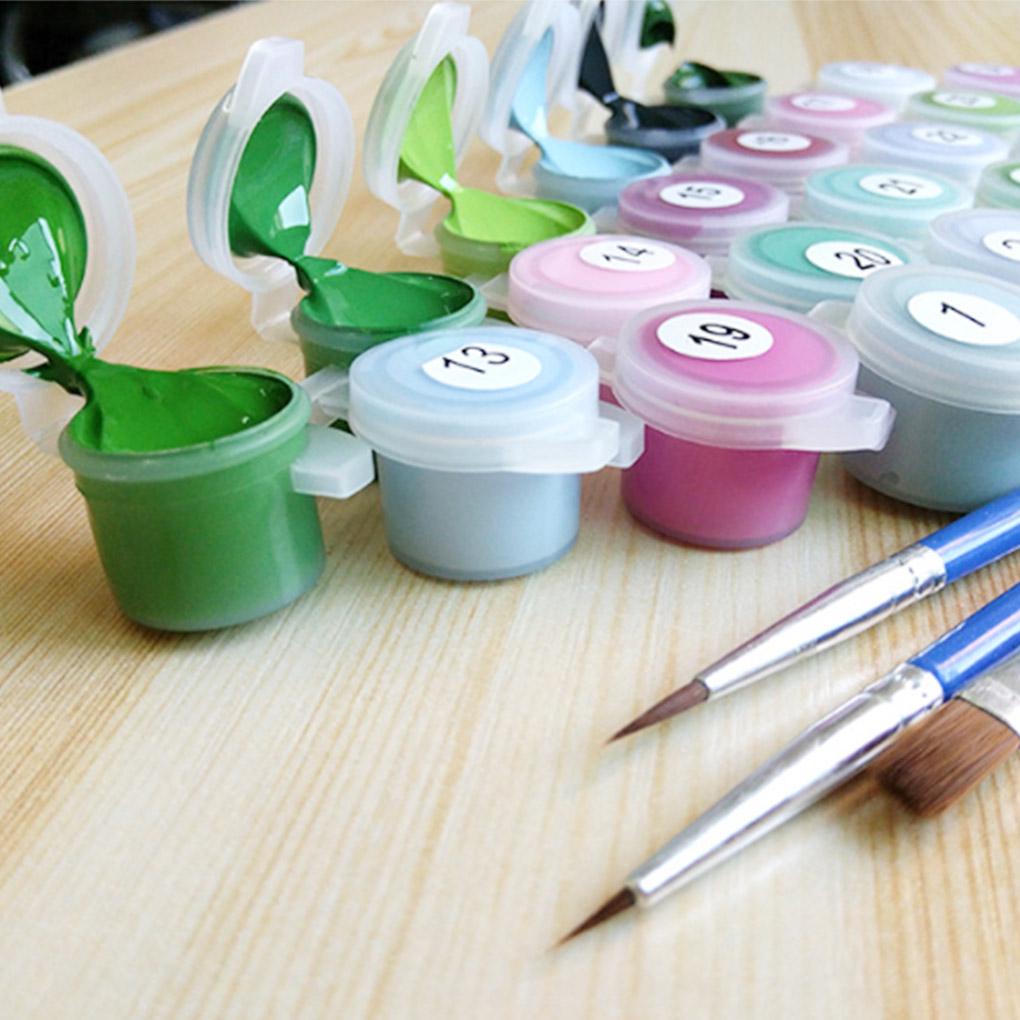 Digital DIY Oil Painting Canvas Paint by Numbers Kit Kids Gifts Home Decor