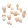 Wooden Mushroom Children's DIY Paintable Toy Creative Modern Minimalist Home Decor Solid Wood Mini Mushroom