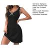 Women Nightgown Ruffle Trim U-Neckline Suspender Nightdress Soft Breathable Sleepwear Elegant Charming Home Dress