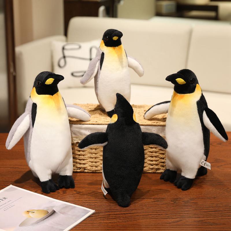 Cute Chubby Polar Penguin Plush Toy Stuffed Fullfil Soft Real Life Animal Doll Home Decoration Birthday Gifts Emperor Penguin