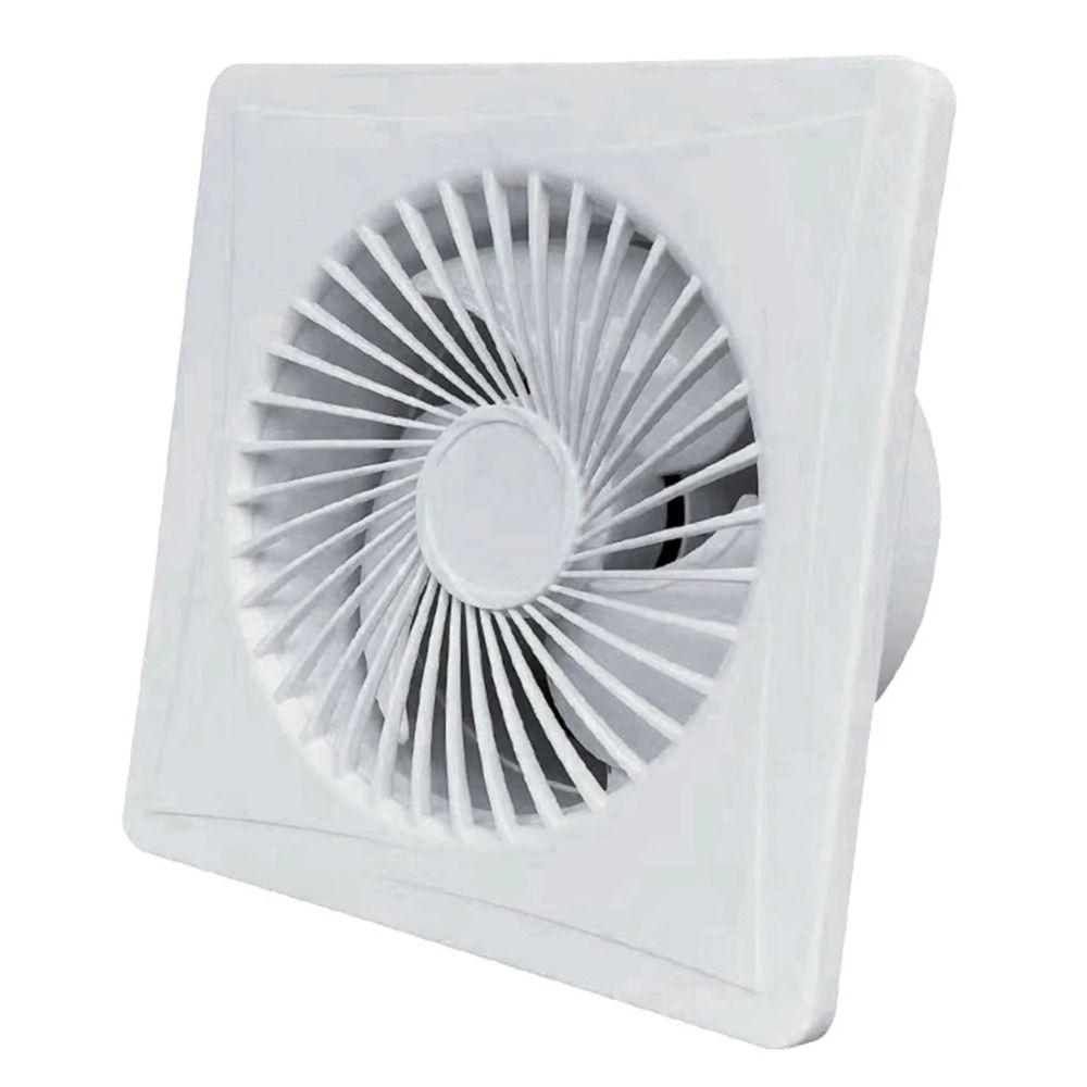 Round Boosted Impeller Fan White Solar Exhaust Fan Durable Solar Panel Fan  Cooling