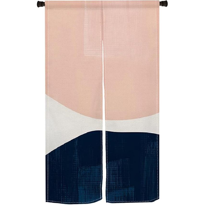 

Хлоропластид Норен Японская Занавеска для Дверного Проема Японская Дверная Занавеска Бохо Оформление Окна Гобелен Панель для Конфиденциальности Разделитель Кухня Дом 28.3 W x 47.2 L (Pack of