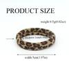 5PC Good High Elasticity Four Season Universal Leopard Hair Ties for Women Girls Ponytail Holder Hair Rings Rope Accessories