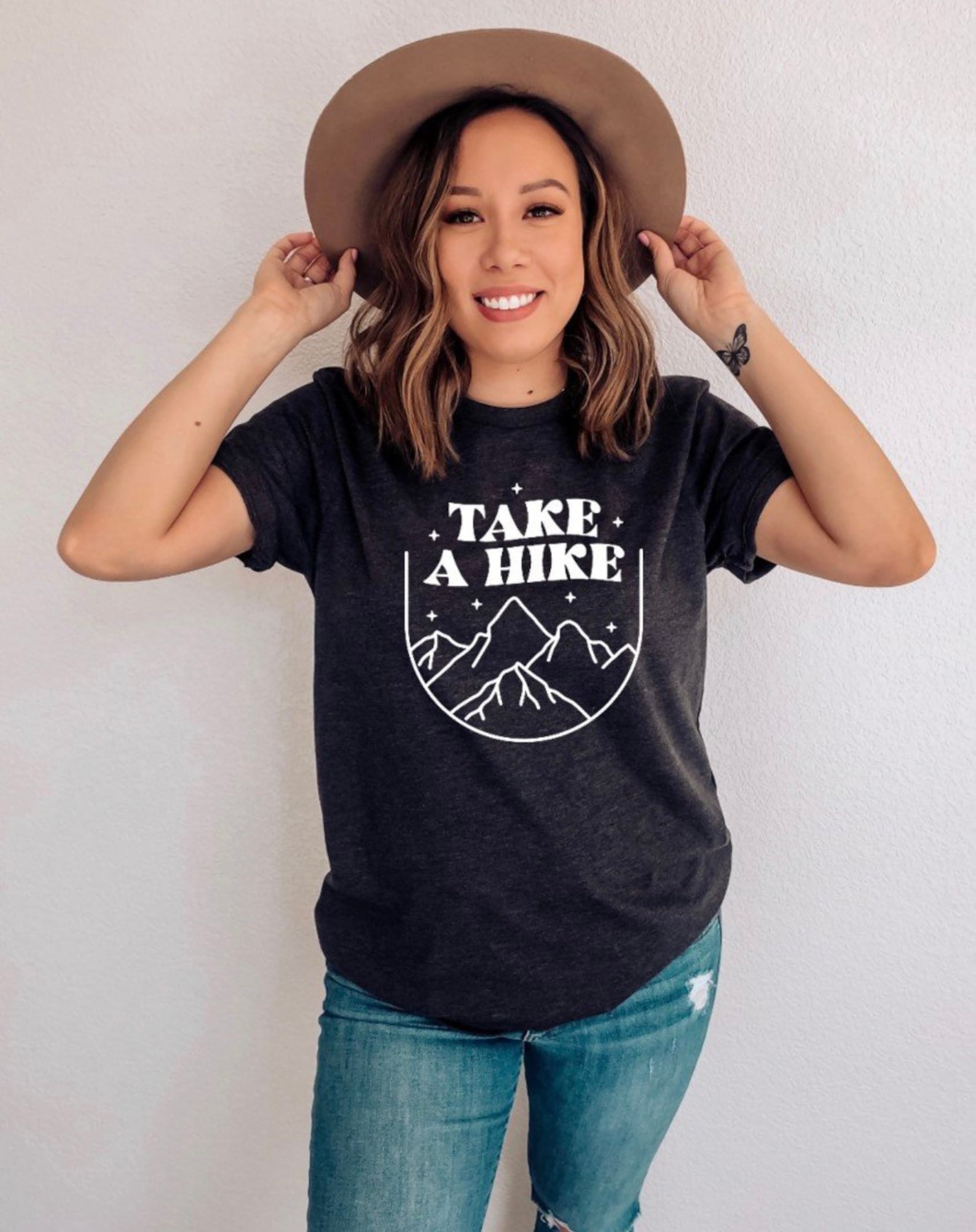 Take a Hike Unisex Graphic T-Shirt, Short Sleeve Shirt, Hiking, Mountains, Adventure 3XL