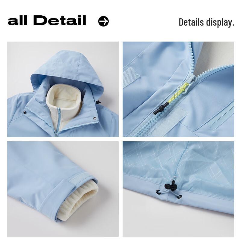 Guirenniao Men's 3-in-1 Outdoor Waterproof Jacket