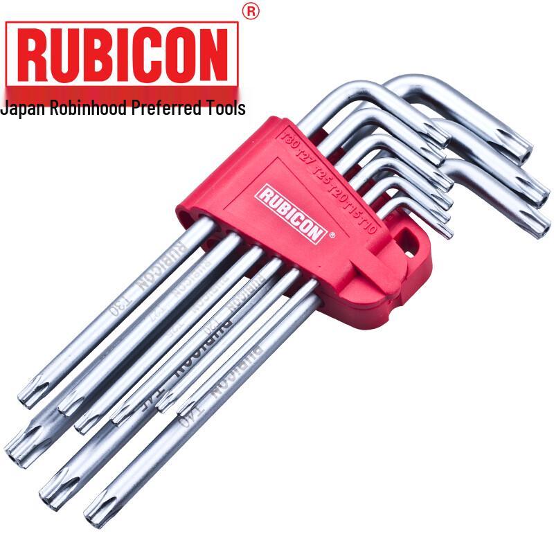 RUBICON RTK-389L Torx Hex Key Set 9-Piece Set