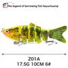 Simulated Multi-section Fish 10cm-6-6 Sections Luya Bait, Hard Bait, Fake Bait