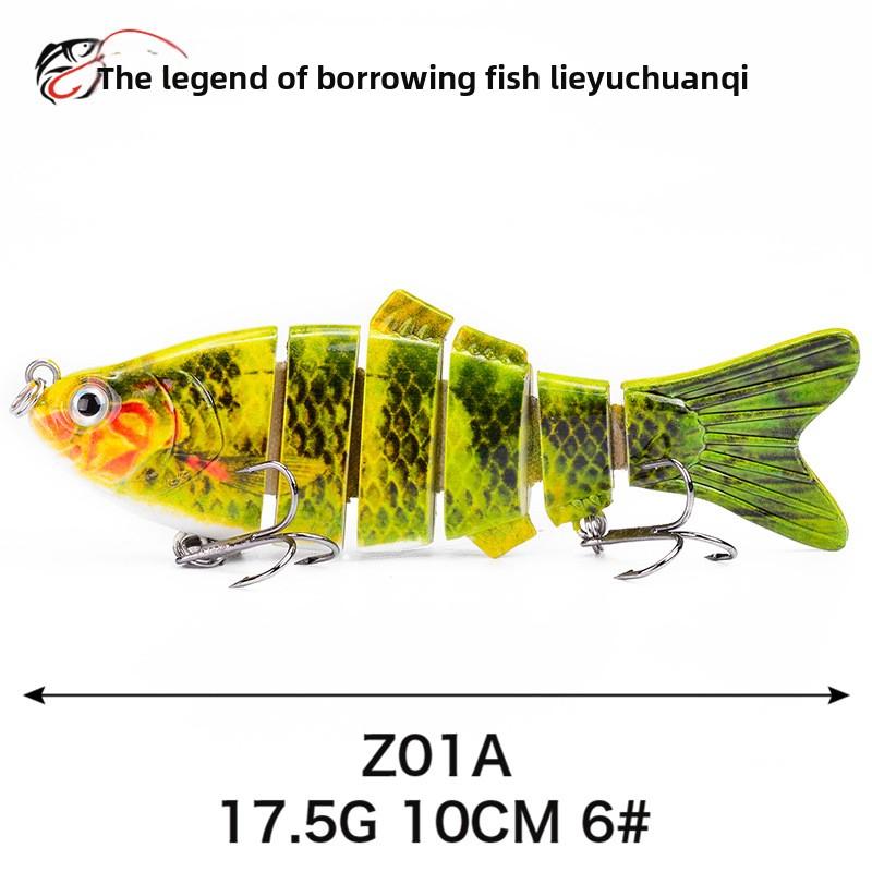 Simulated Multi-section Fish 10cm-6-6 Sections Luya Bait, Hard Bait, Fake Bait