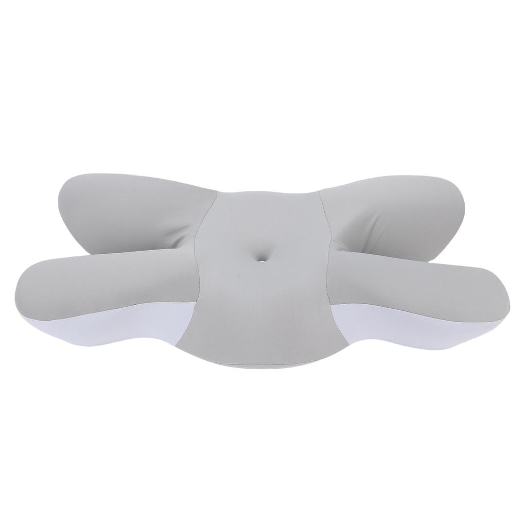 Zervikales Nackenkissen Nylon Polyurethanfaser Slow Rebound Bettkissen für Rücken Bauch Seitenschläfer Grau