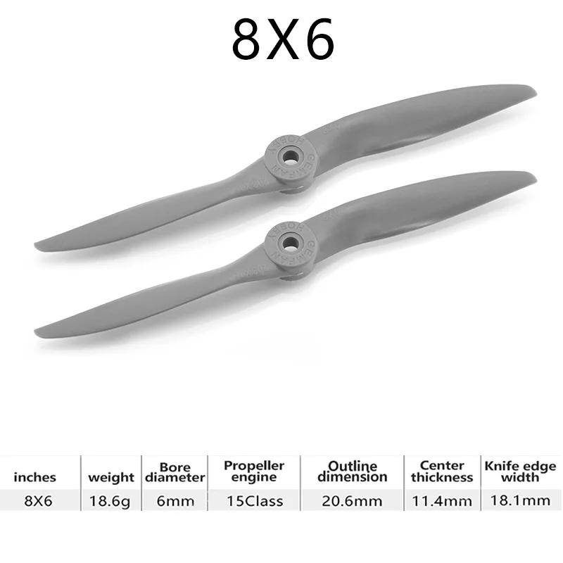 2PCS GEMFAN Glass Fiber Nylon Glow Propellers 8X6/9X5/9X6/10X6/11X6/12X6/13X4/13X6/14X6/15X10 Props For RC Airplane Fixed Wing