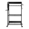 Carrito Organizador de Herramientas de 4 Niveles con Ruedas 150 lbs Carrito de Garaje para Taller