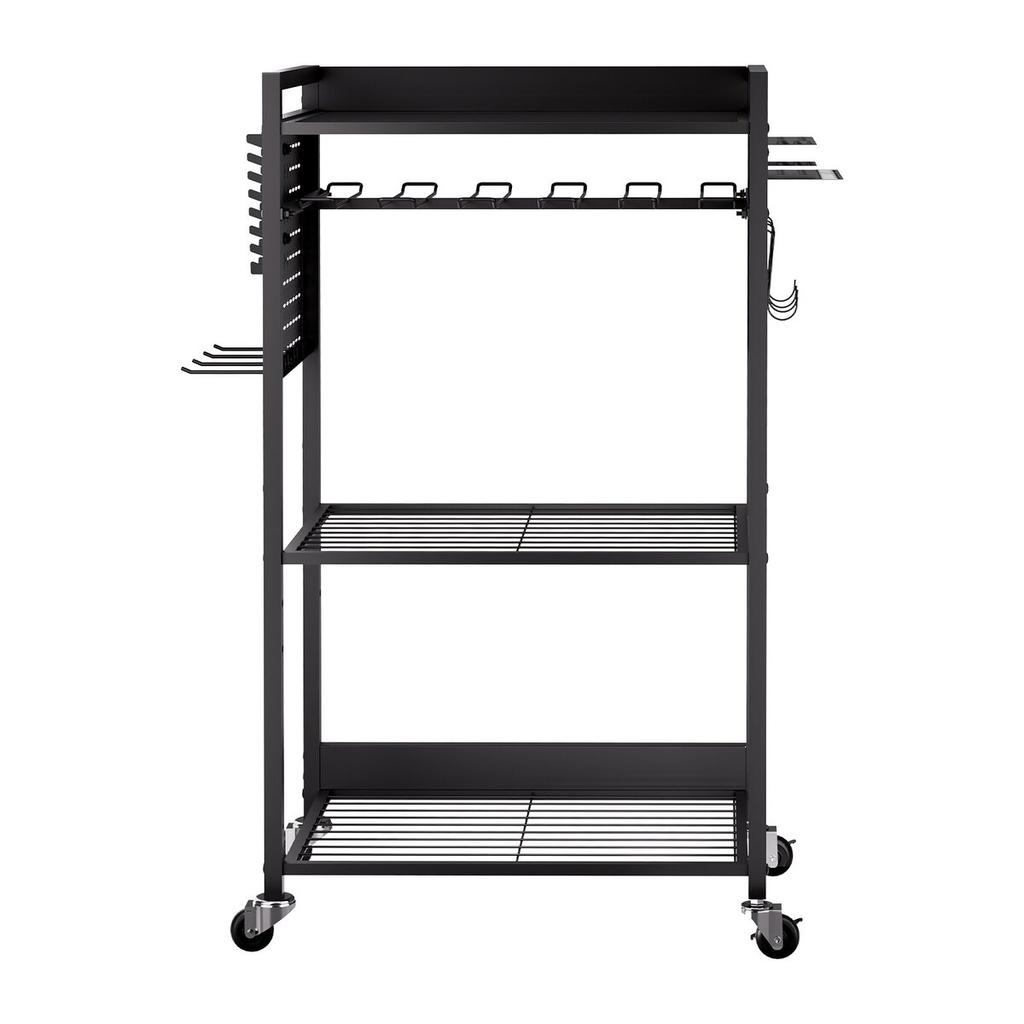 Carrito Organizador de Herramientas de 4 Niveles con Ruedas 150 lbs Carrito de Garaje para Taller