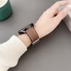For Samsung Galaxy Watch7 44mm/40mm Watch Band 20mm Silicone+Silk Folding Buckle Wrist Strap