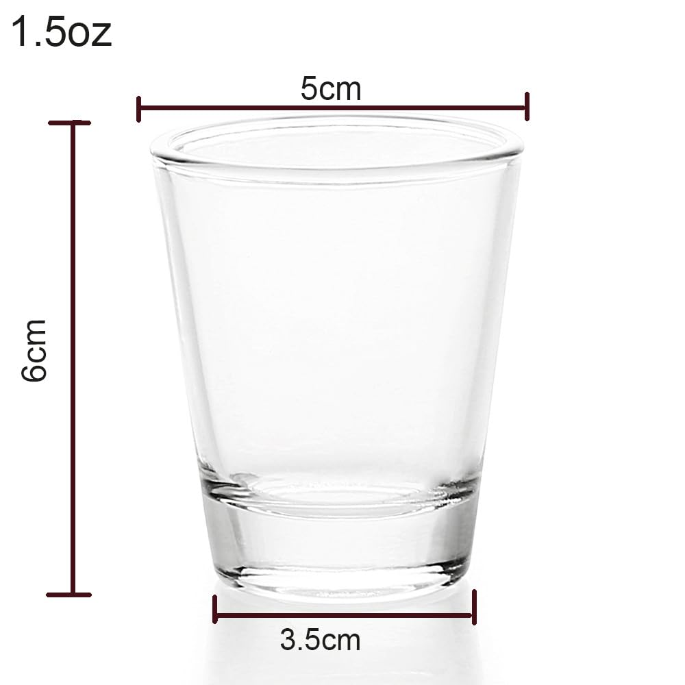 1.5 oz45 ml espresso shot glass, heat-resistant glass, perfect for espresso machines, izakayas, restaurants, cafes, and more.