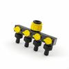 Faucet Water Splitter with Shutoff Valves Individual Control Garden Hose