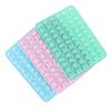 66 Holes Candy Fudge Silicone Mold Mini Chocolate Ice Cube Tray Fruit Shaped Non-Stick Soft Jelly Mold