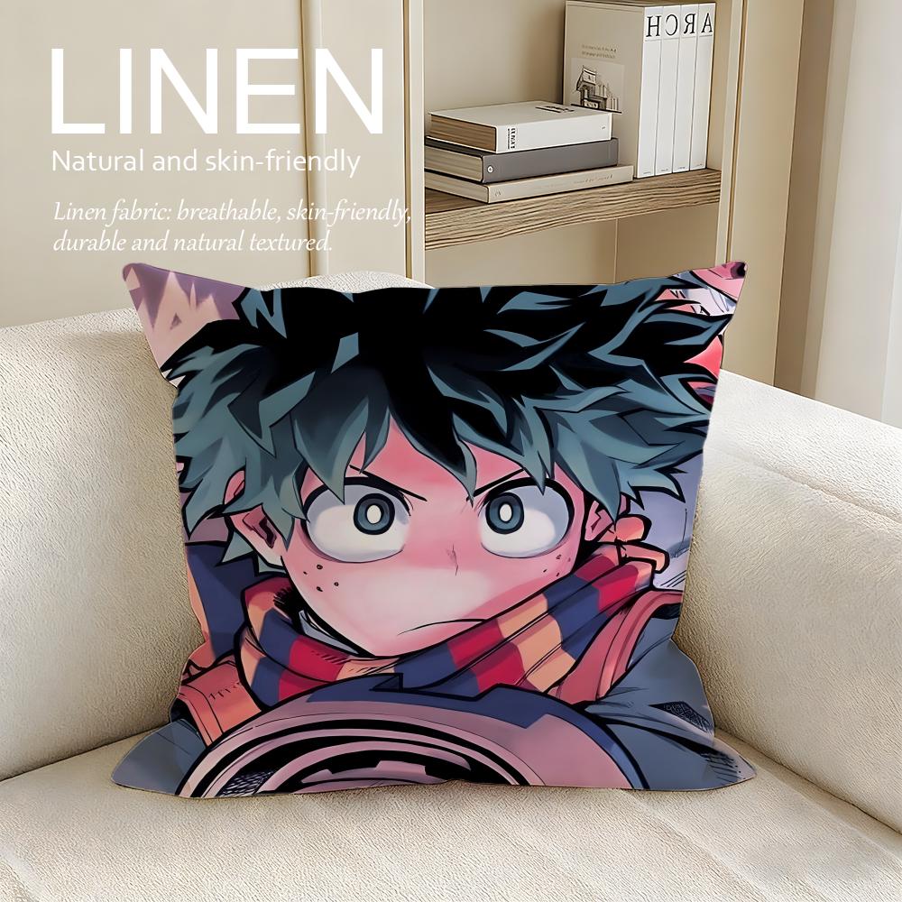 Action My Hero Academia Cushion Cover Pillowcase Set Pcs X X Breathable Washable Sofa Cushion Cover