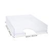 Superposable Document Box A4 Paper Holder Heavy Duty Tasteless Plastic File Organizer for Certificates Magazines Files Desktop