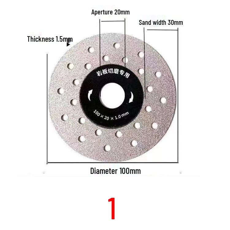 Sintered Stone Tile Cutting and Polishing Blade - 45 Degree Beveling and Flat Grinding
