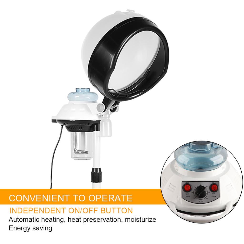 Floor Stand Salon Hair Steamer Heater Dyeing Perming Oil Treatment Machine Hairdressing ToolUS Plug
