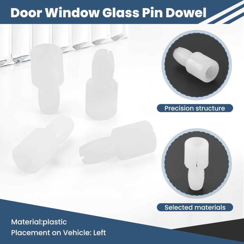 LAMELLIS 4pcs Movable Door Window Glass Pins for B5 B7 5 6 4 Golf 4 5 Superb Seat