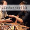 Fenrry Leather Working Tools Leather Stitching Kit Upholstery Repair Kit with Waxed Thread Awl for Beginners Craft DIY Sewing