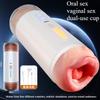 Vibrating Male Masturbator Sex Toys for Men Realistic Textured Pocket Pussy Mens Stroker Blowjob Machine for Penis Training