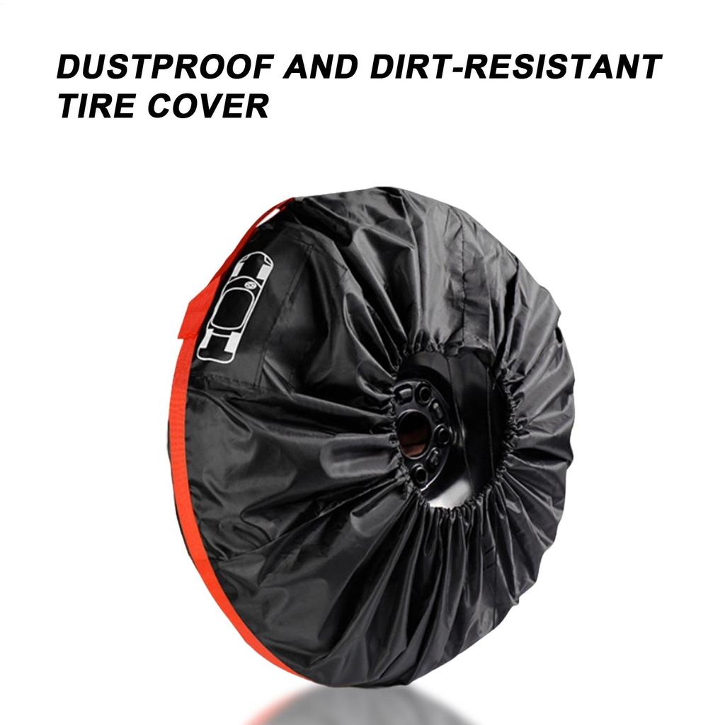 Car Spare Tire Cover Waterproof Anti-Puncture Spare Wheel Protective Cover Car Tire Protective Cover for Rvs Trucks Automotive