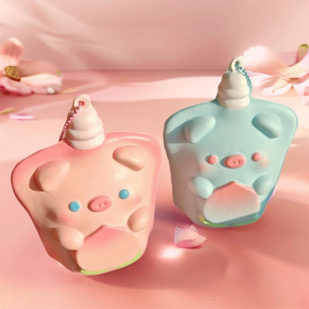 Cute Design Little Pig Squeeze Toy Original Release Soft Rubbery Toy Slow Rebound Toy  Kids Play