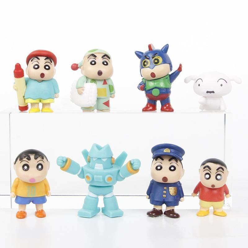 Cute Pvc Mini Shin Doll Cartoon Boy Perfect For Desk And Car Decoration