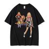 Y2K T-Shirt Streetwear Sommer Hannah Montana Logo T-Shirt Unisex Damen Lässig Kurzarm T-Shirt Unisex Mode Ästhetik Trend