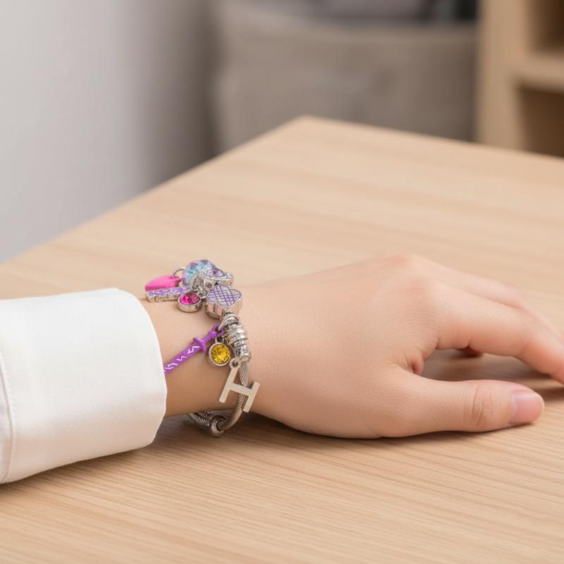 Anime Demon Hunters Series Bead Bracelet Y2K Harajuku Personalized Cosplay Bangle Jewelry Gift For Women Girls