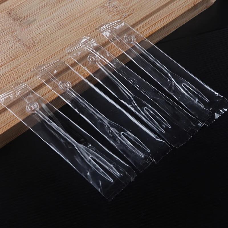 

Disposable Plastic Transparent Fruit Forks