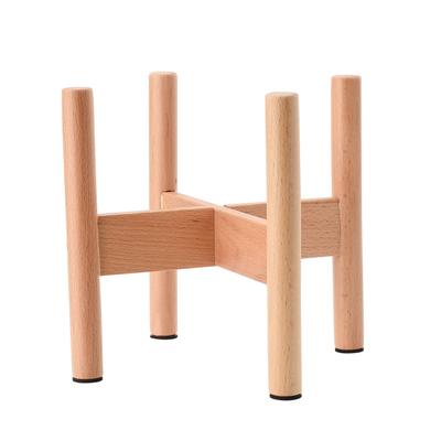Pflanzenständer Holz 20cm Höhe 18cm Innendurchmesser Boden Blumentopfhalter