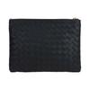 Bottega Veneta Woven Fringe Lambskin Clutch Women Clutch Black 749922VCPP38425