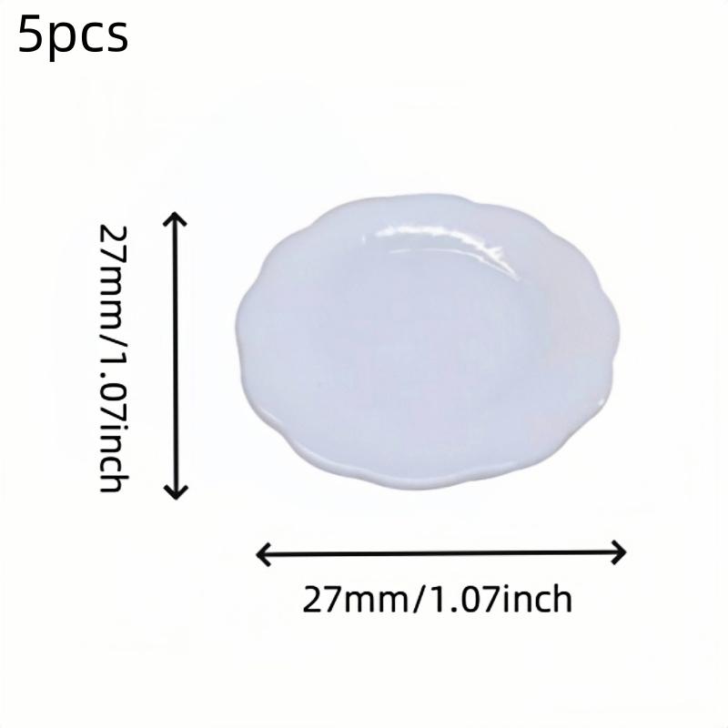 

Элегантный белый миниатюрный набор из 5 предметов для кукольных домиков - идеальный вариант для юных энтузиастов 5pcs