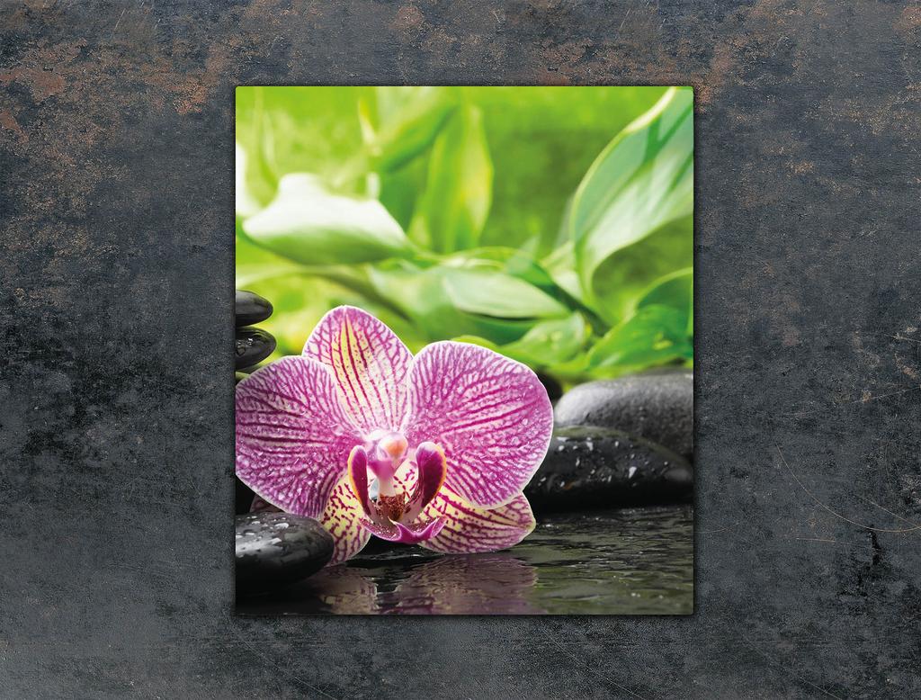 SZKLANA DESKA DO KROJENIA 45x52 ORCHIDEA