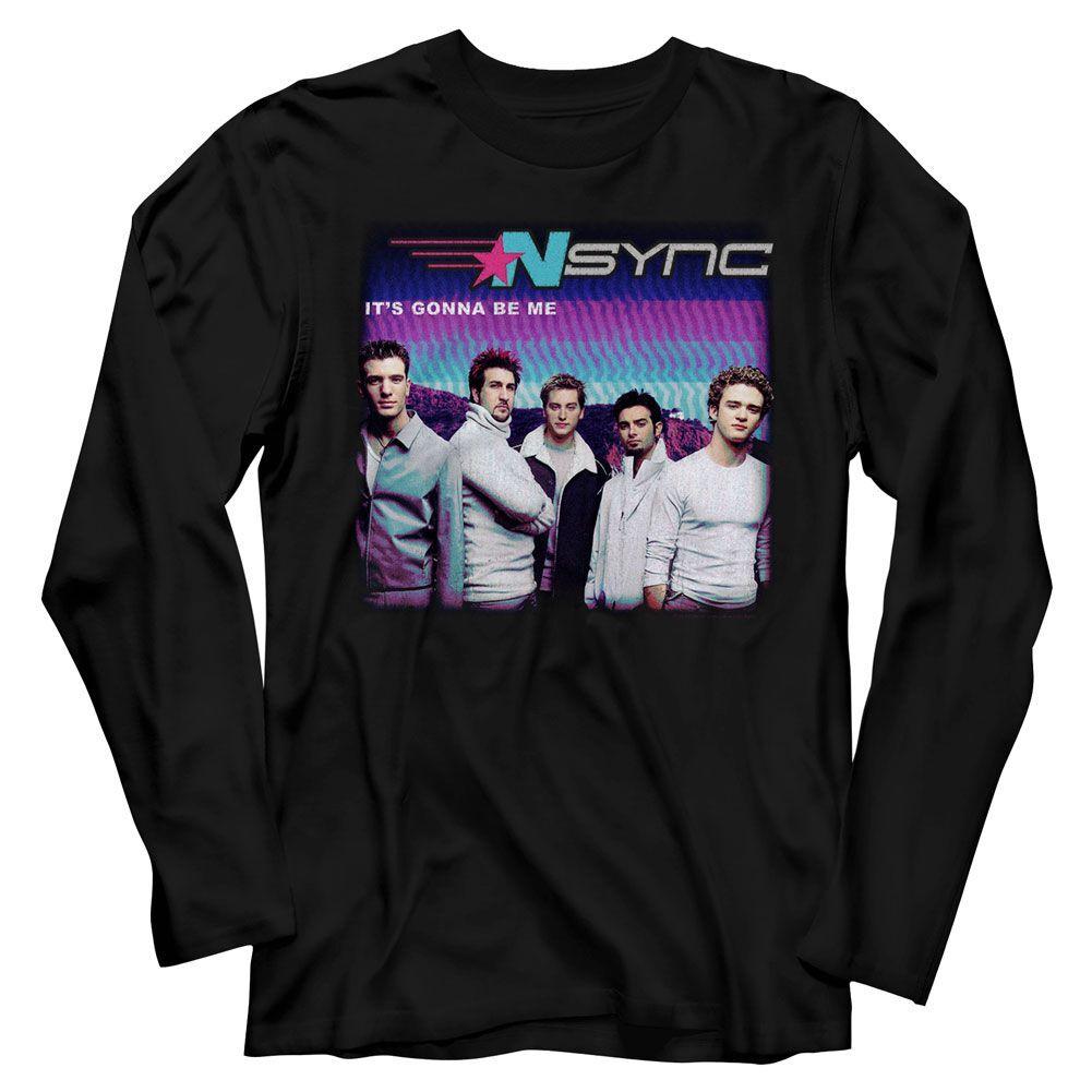 NSYNC Gonna Be Me Black L/S Pop Music Boy Band Shirt XL