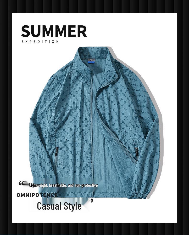 2023 Men's Ultra-Thin Breathable Sun Protection Clothing Set - Anti-UV, Summer Outdoor Wear