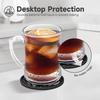 Coasters for Drinks 6 Pack Drink Coaster with Holder Heat Resistant Silicone Cup Mat Tabletop Protection Non-Slip Coasters JT572