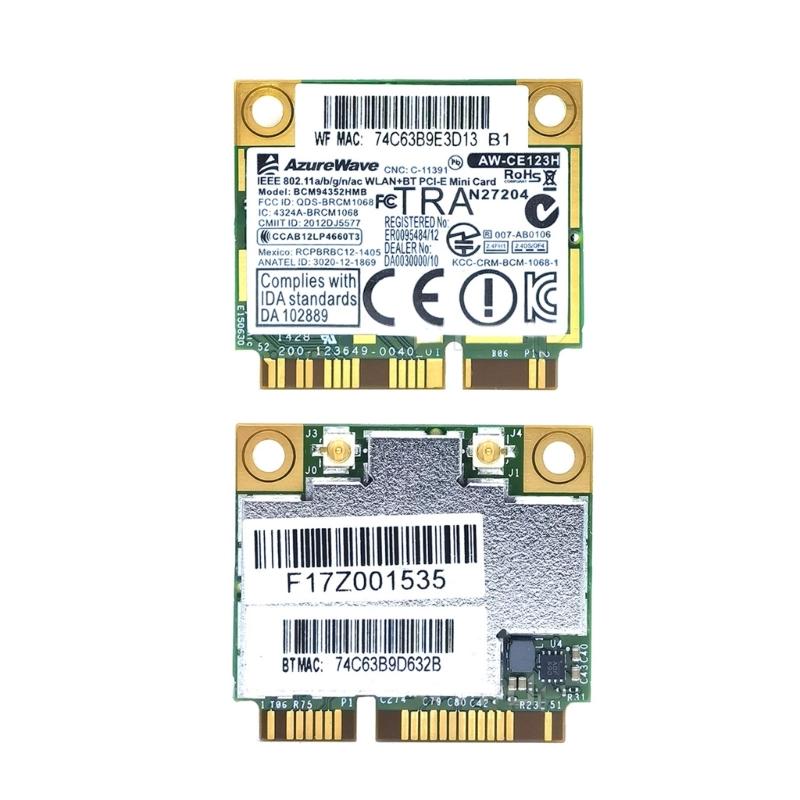 BCM94352HMB 867Mbps WiFi karta kompatibilná s Bluetooth 4.0 AW-CE123H BCM94352 PCI-E bezdrôtový adaptér Wlan k karty