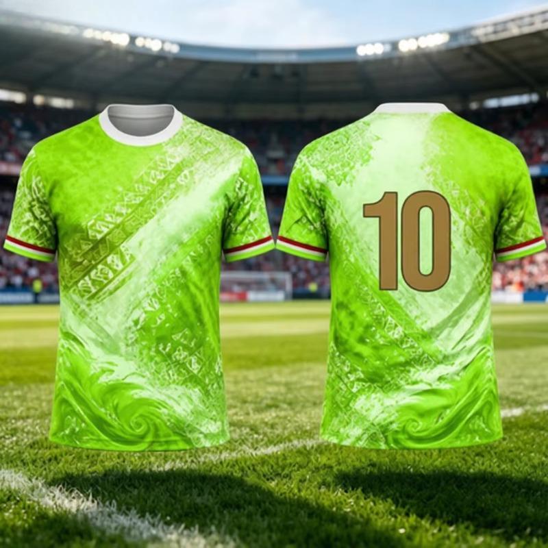Men Sport Breathable Jersey Short Sleeve Polyester Simple Athletic T‑Shirt For Men Sports Daily Occasions