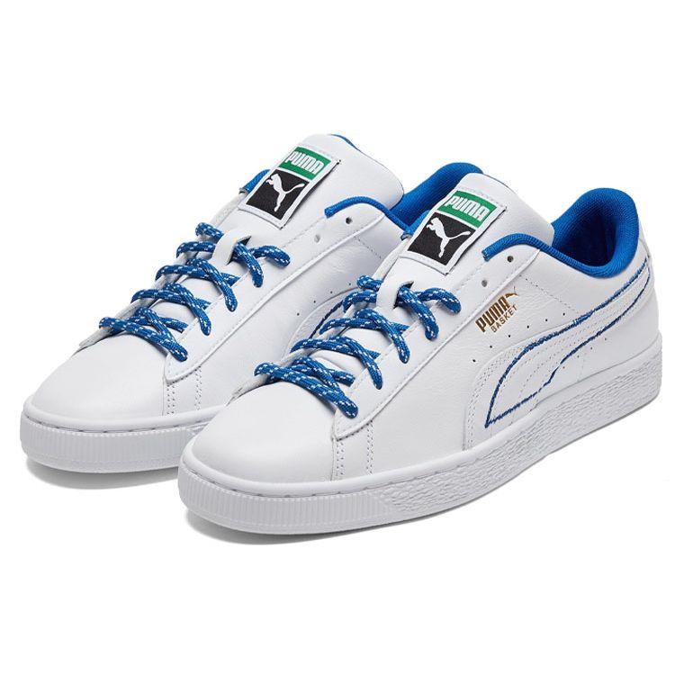 Puma Basket New Heritage White Royal Unisex Sneakers 380869-01