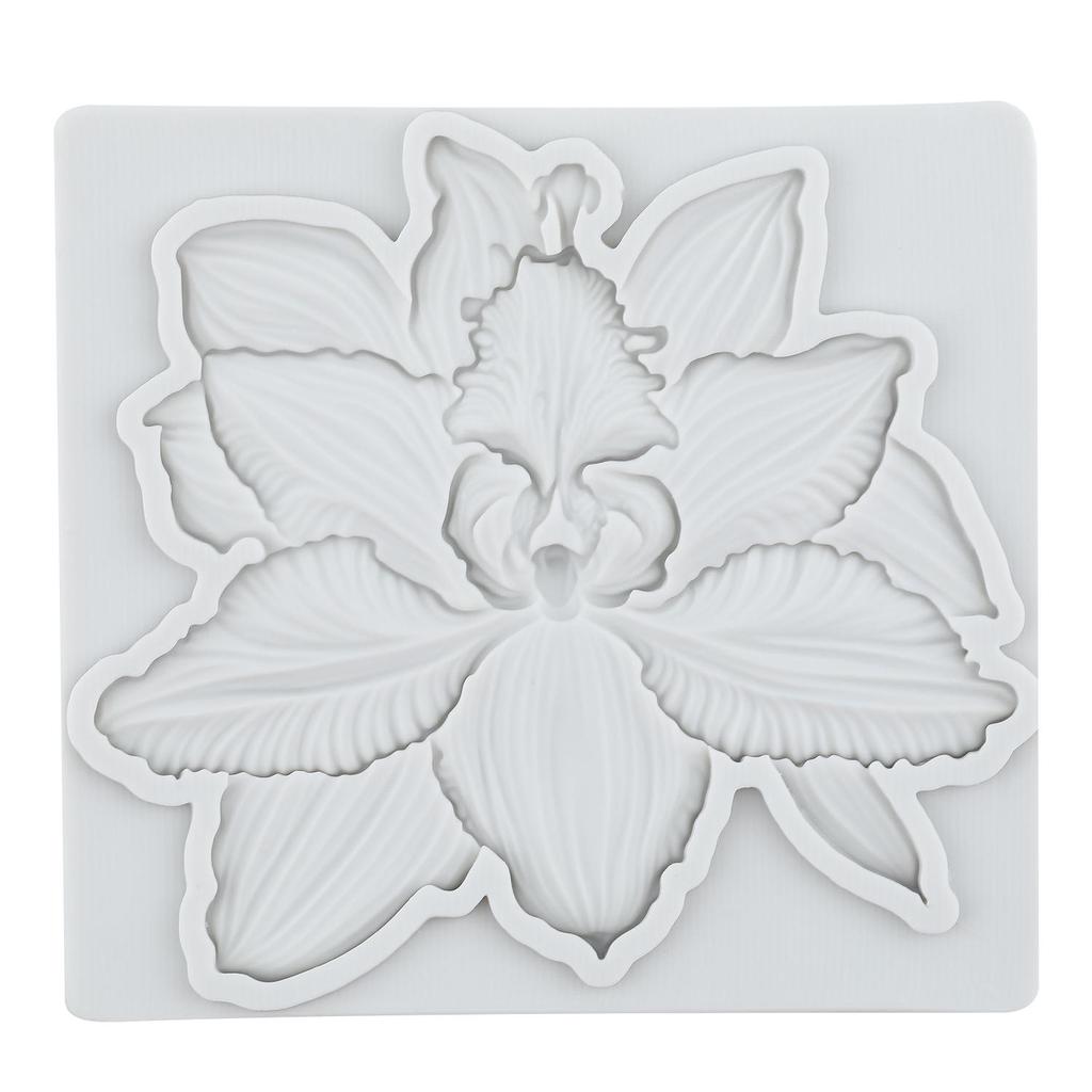 Flower Silicone Molds Orchid Daisy Rose Flower Fondant Mold Cake Decorating Tools Cupcake Topper Chocolate Candy Craft Gum Paste Polymer Clay
