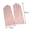 Cotton Summer Women Thin Lace Dew Half Finger Riding Uv Protection Glove Outside