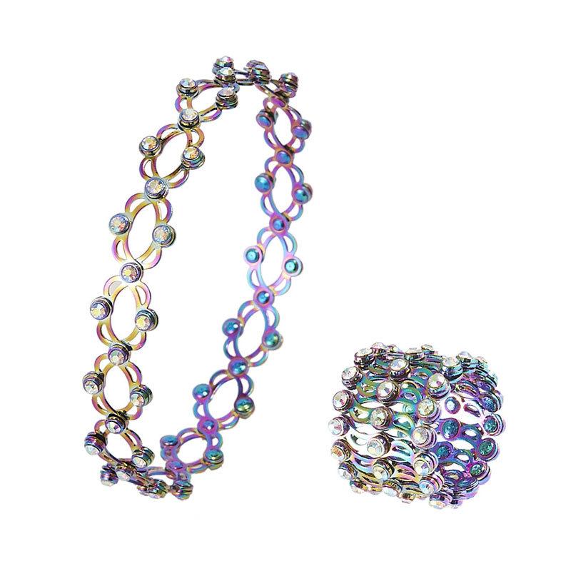 , new creative telescopic ring, deformable copper bracelet, fashionable size adjustable ring