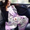 1pc Cakes Kuromi's Sweet Celebration Blanket, Soft and Cozy Home Decor Gift for Friend, Suitable for All Seasons, Living Room, Travel, Camping, Car Bl