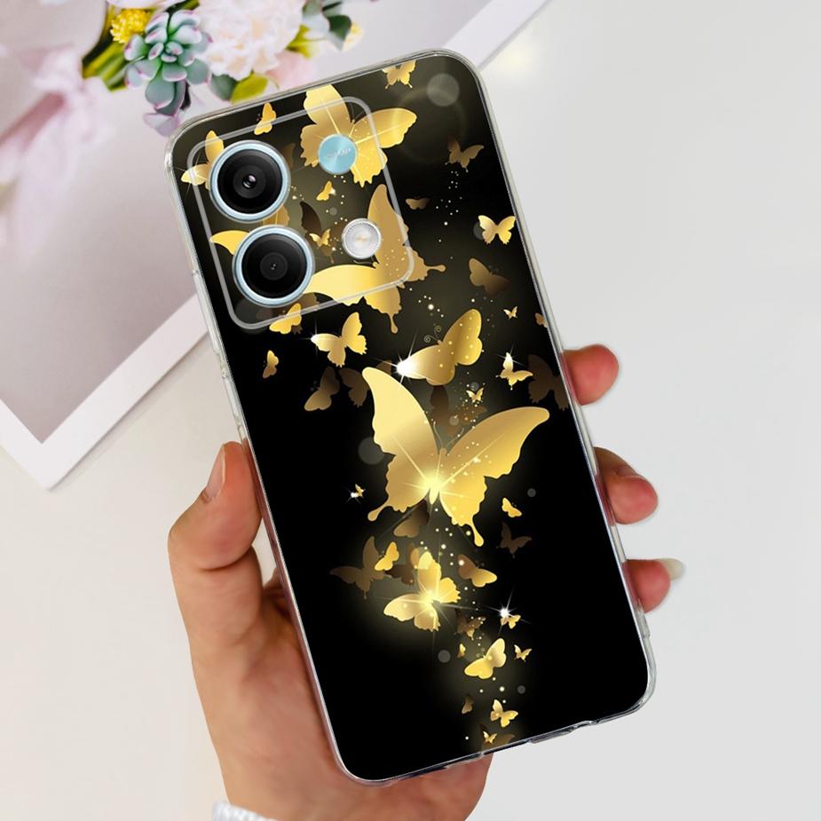 För Xiaomi Redmi Note 13 Pro Plus-skal Lyxigt målat fodral Klar silikontelefonskal för Redmi Note 13 Pro Note13 5G Mjukt skal